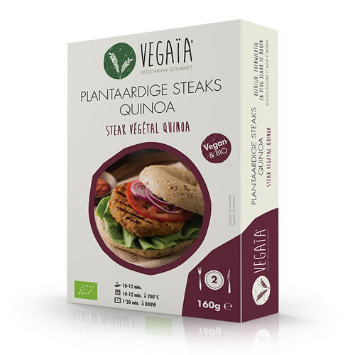 Vegaïa Plantaardige steak quinoa bio 160g